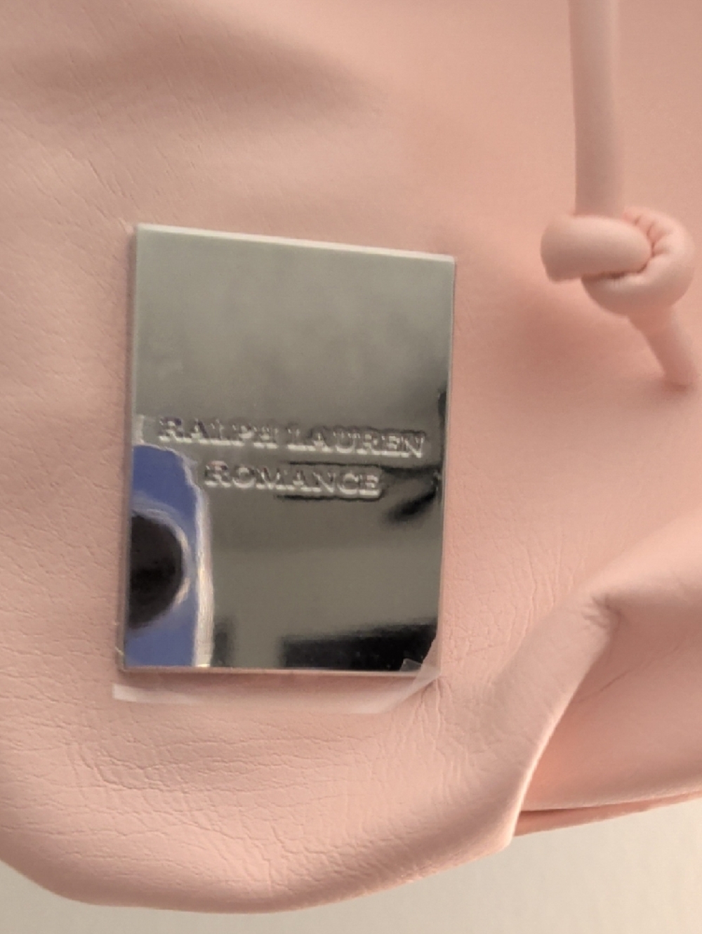 Soft Pink Drawstring Pouch Handbag - Picture 2 of 7